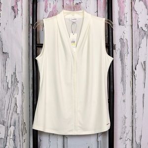 Calvin Klein sleeveless blouse.